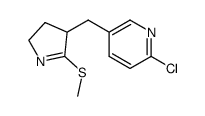 3-(2-Chloropyrid-5-yl-methyl)-2-methylthio-1-azacyclopentene Structure