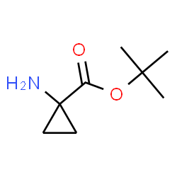 Cyclopropanecarboxylic acid, 1-amino-, 1,1-dimethylethyl ester结构式