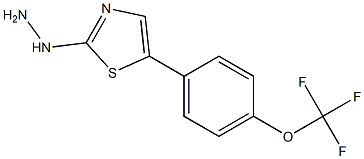 [5-(4-Trifluoromethoxy-phenyl)-thiazol-2-yl]-hydrazine结构式