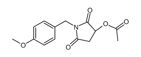 [(3S)-1-[(4-methoxyphenyl)methyl]-2,5-dioxopyrrolidin-3-yl] acetate Structure