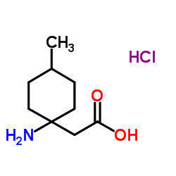 (1-Amino-4-methylcyclohexyl)acetic acid hydrochloride (1:1) Structure