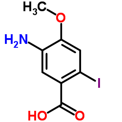 5-Amino-2-iodo-4-methoxybenzoic acid Structure