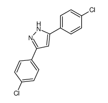 3,5-bis(4-chlorophenyl)-1H-pyrazole结构式