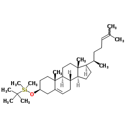 [(3β)-Cholesta-5,24-dien-3-yloxy](1,1-dimethylethyl)dimethylsilane structure