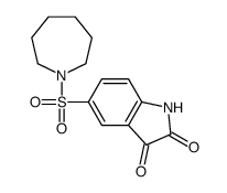 5-(azepan-1-ylsulfonyl)-1H-indole-2,3-dione结构式