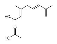 acetic acid,3,7-dimethylocta-2,5,7-trien-1-ol Structure