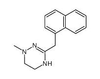 1,4,5,6-Tetrahydro-1-methyl-3-(1-naphtylmethyl)-1,2,4-triazine结构式