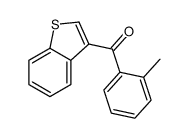 1-benzothiophen-3-yl-(2-methylphenyl)methanone Structure