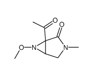 3,6-Diazabicyclo[3.1.0]hexan-2-one,1-acetyl-6-methoxy-3-methyl-,(1R,5R,6R)-rel-(9CI) Structure