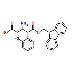 Fmoc-(S)-3-Amino-4-(2-chloro-phenyl)-butyric acid Structure