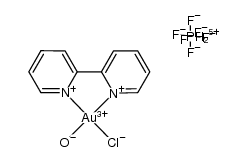 [Au(bpy)(OH)Cl][PF6] Structure