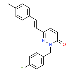 2-(4-FLUOROBENZYL)-6-(4-METHYLSTYRYL)-3(2H)-PYRIDAZINONE structure