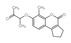 6-METHYL-7-(1-METHYL-2-OXO-PROPOXY)-2,3-DIHYDRO-1H-CYCLOPENTA[C]CHROMEN-4-ONE Structure