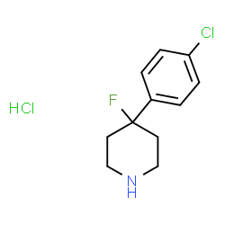 4-(4-chlorophenyl)-4-fluoropiperidine hydrochloride structure