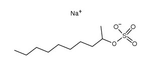 sodium 1-methylnonyl sulphate Structure