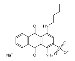 Sodium; 1-amino-4-butylamino-9,10-dioxo-9,10-dihydro-anthracene-2-sulfonate结构式