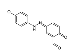 3-[(4-methoxyphenyl)hydrazinylidene]-6-oxocyclohexa-1,4-diene-1-carbaldehyde Structure