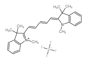 2-[5-(1,3-二氢-1,3,3-三甲基-2H-吲哚-2-亚基)-1,3-戊二烯-1-基]-1,3,3-三甲基-3H-吲哚四氟硼酸盐结构式