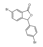 (±)-6-bromo-3-(4-bromophenyl)isobenzofuran-1(3H)-one结构式