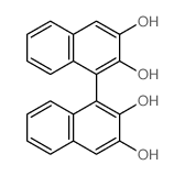 1-(2,3-dihydroxynaphthalen-1-yl)naphthalene-2,3-diol Structure