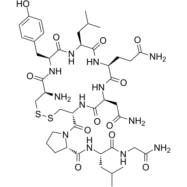 [Leu3]-Oxytocin结构式