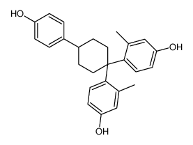 4-[1-(4-hydroxy-2-methylphenyl)-4-(4-hydroxyphenyl)cyclohexyl]-3-methylphenol结构式