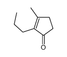 3-methyl-2-propylcyclopent-2-en-1-one Structure