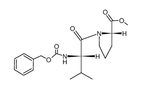 N-[(Phenylmethoxy)carbonyl]-L-valyl-L-proline methyl ester Structure