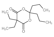 1,3-Dioxane-4,6-dione,5,5-diethyl-2,2-dipropyl-结构式