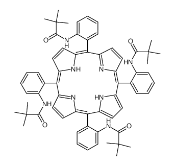 meso-α,α,α-tris(o-pivalamidophenyl)-β-(o-pivalamidophenyl)porphyrin结构式