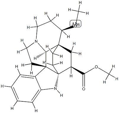 (2α,3β,5α,6β)-6-Methoxyaspidofractinine-3-carboxylic acid methyl ester structure