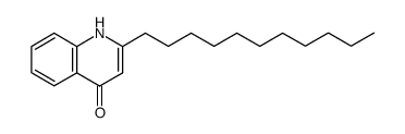 2-Undecylquinolin-4(1H)-one结构式