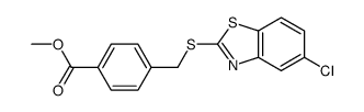 methyl 4-[(5-chloro-1,3-benzothiazol-2-yl)sulfanylmethyl]benzoate结构式