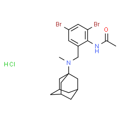 N-[2,4-dibromo-6-[(methyltricyclo[3.3.1.13,7]dec-1-ylamino)methyl]phenyl]acetamide monohydrochloride picture