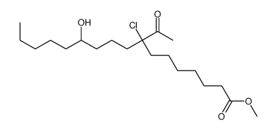 methyl 8-acetyl-8-chloro-12-hydroxyheptadecanoate Structure