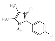 1H-Imidazole,2-(4-chlorophenyl)-1-hydroxy-4,5-dimethyl-, 3-oxide结构式