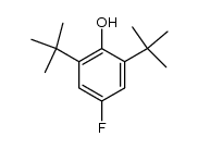 2,6-di-tert-butyl-4-fluorophenol结构式