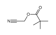 cyanomethyl 2,2-dimethylpropanoate结构式