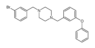 1-[(3-bromophenyl)methyl]-4-[(3-phenoxyphenyl)methyl]piperazine Structure