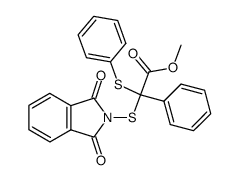 phenyl-phenylsulfanyl-phthalimidosulfanyl-acetic acid methyl ester Structure