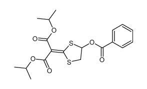 dipropan-2-yl 2-(4-benzoyloxy-1,3-dithiolan-2-ylidene)propanedioate Structure