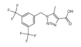 1-(3,5-bis-trifluoromethyl-benzyl)-5-methyl-1H-[1,2,3]triazole-4-carboxylic acid Structure