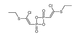 2,4-bis(2-chloro-2-(ethylthio)vinyl)-1,3,2,4-dioxadiphosphetane 2,4-dioxide Structure