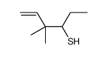 4,4-dimethylhex-5-ene-3-thiol Structure