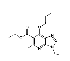 7-butoxy-3-ethyl-5-methyl-3H-imidazo[4,5-b]pyridine-6-carboxylic acid ethyl ester Structure