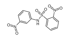 2-Nitro-N-(3-nitrophenyl)benzenesulfonamide结构式