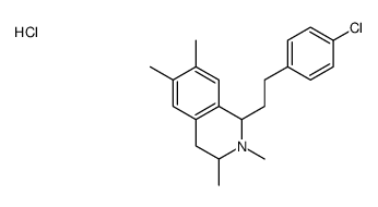 1-[2-(4-chlorophenyl)ethyl]-2,3,6,7-tetramethyl-1,2,3,4-tetrahydroisoquinolin-2-ium,chloride Structure