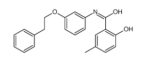 2-hydroxy-5-methyl-N-[3-(2-phenylethoxy)phenyl]benzamide Structure