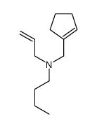 N-(cyclopenten-1-ylmethyl)-N-prop-2-enylbutan-1-amine Structure