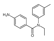 4-amino-N-ethyl-N-(3-methylphenyl)benzamide结构式